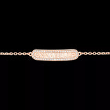 Personalized Sparkling Name Bracelet Cubic Zircon 18K Plated Jewelry