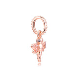 Dragonfly Pendant Charm 925 Silver Beads Bracelet DIY Jewelry Making