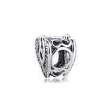 Heart Charms for Bracelet 925 Sterling Silver Beads DIY Jewelry