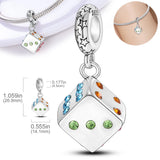 Family Safety Chain Stopper Clip Spacer Charms 925 Silver for Bracelet DIY