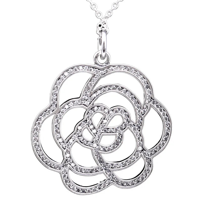 Family Tree & Angel Wings Heart Charm Necklace
