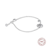 925 Silver Family Tree Slider Bracelet for Women