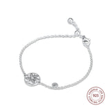925 Silver Family Tree Slider Bracelet for Women