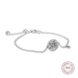 925 Silver Family Tree Slider Bracelet for Women