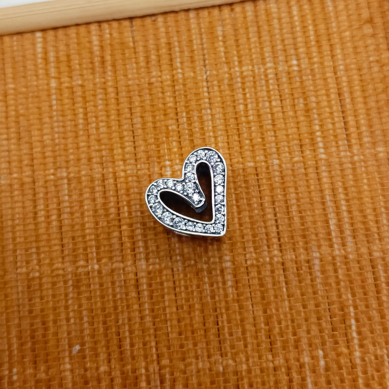 Sparkling Heart Charm Jewelry