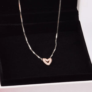 Sparkling Heart Necklace for Lover Woman DIY Jewelry Making