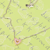 Sparkling Heart Necklace for Lover Woman DIY Jewelry Making