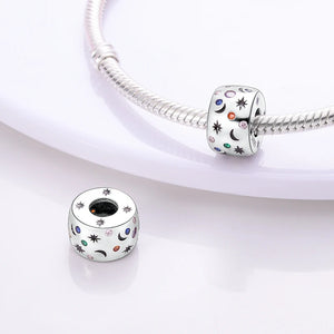 Sparkling Galaxy Star Moon Sun Beads Charm for Bracelet Necklace