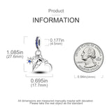 Sparkling Galaxy Moon Star Telescope Dangle Charm Fit MULA Bracelet Necklace