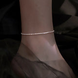 Gypsophila Anklet 925 Sterling Silver Fine Jewelry