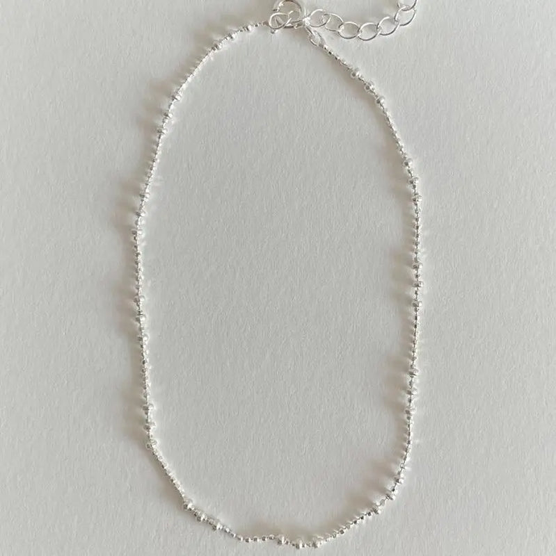 925 Sterling Silver Gypsophila Anklet