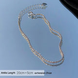Gypsophila Anklet 925 Sterling Silver Fine Jewelry
