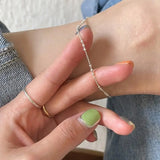 925 Sterling Silver Gypsophila Anklet