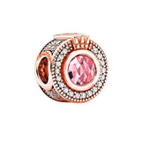 Sparkling Heart Shine Lines & Clip Charm 925 Beads