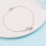Sparkling Herbarium Cluster Chain Bracelet for Women