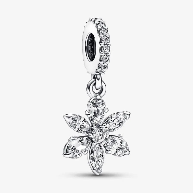 Sparkling Herbarium Cluster Dangle Charm for Bracelet Bangle