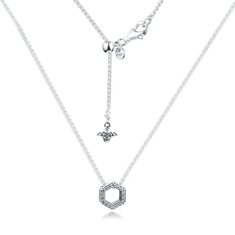 Honeycomb Hexagon Necklace for European Charms, DIY Jewelry