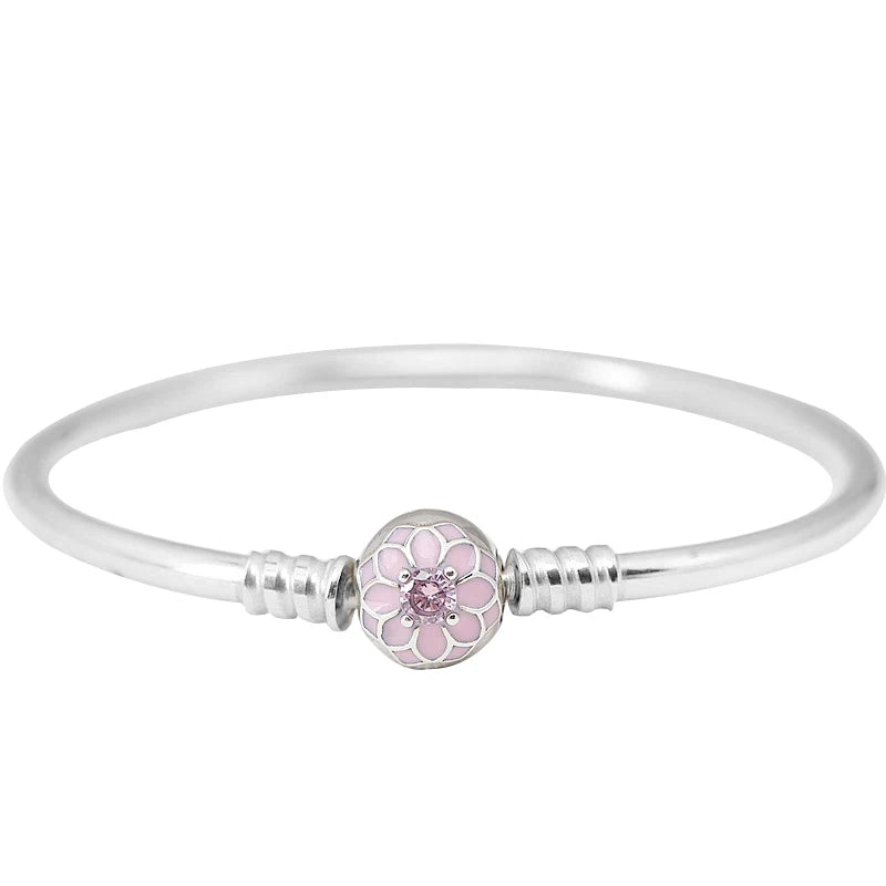 Sparkling Infinity Winged Heart Bangle