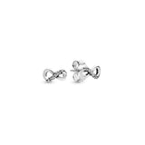Family Tree Stud Earrings In 925 Sterling Silver Wishbone Women Earring Hoop