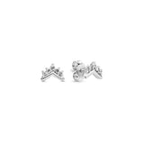 Family Tree Stud Earrings In 925 Sterling Silver Wishbone Women Earring Hoop