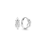 Family Tree Stud Earrings In 925 Sterling Silver Wishbone Women Earring Hoop