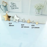 Kc K Plated Star Eardrop DIY Jewelry Component 6pcs