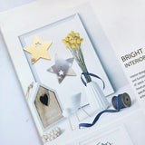 Kc K Plated Star Eardrop DIY Jewelry Component 6pcs
