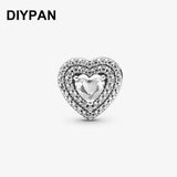 Leveled Hearts Charm for Pan Bracelet Bangle