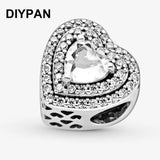 Leveled Hearts Charm for Pan Bracelet Bangle