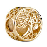 Leveled Hearts Openwork Family Roots Angel Of Love Charm Bead