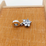 Sparkling Paw Print Dangle Charm Pendant Gift High Jewelry