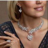 Heart Pendant Open Choker Necklace for Women