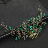 Sparkling Rhinestone Hair Combs Beads Hairpins for Bride Wedding Hair Jewelry