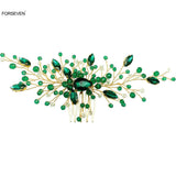 Sparkling Rhinestone Hair Combs Beads Hairpins for Bride Wedding Hair Jewelry