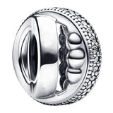 Sparkling Shooting Star Family Infinity Heart Anchored Cruise Bead Charm