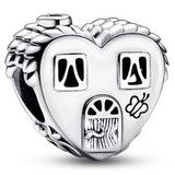 Sparkling Shooting Star Family Infinity Heart Anchored Cruise Bead Charm
