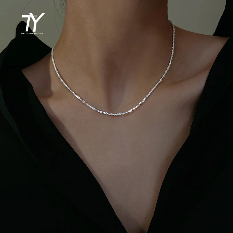 Silver Choker Necklace for Women