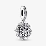 Snowflake Dangle Charm for Bracelet Bangle Jewelry