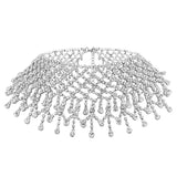 Sparkling Tassel Necklace Chain Water Diamond Mesh Female Bohemian