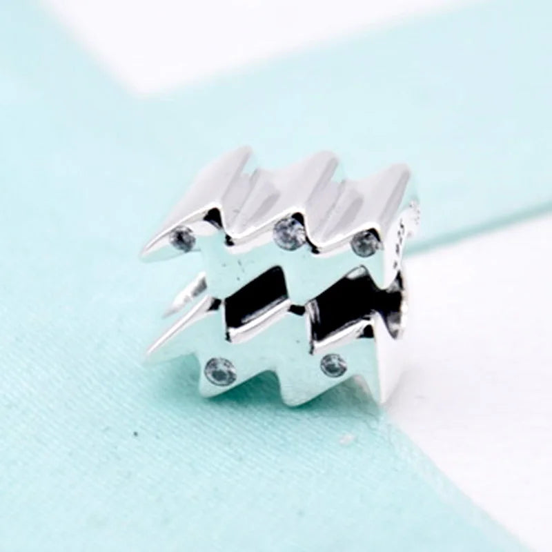 Zodiac Constellations Crystal Beads Bangle DIY Jewelry