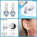 Zircon Flower Butterfly Bee Earrings 925 Silver