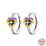 Zircon Flower Butterfly Bee Earrings 925 Silver