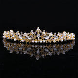 Rhinestone Tiara Crowns Wedding Headbands Pearl Hairbands Headdress