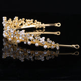 Rhinestone Tiara Crowns Wedding Headbands Pearl Hairbands Headdress
