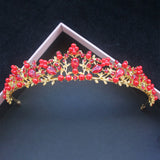 Rhinestone Tiara Crowns Wedding Headbands Pearl Hairbands Headdress