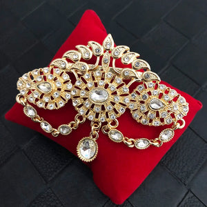 Luxury Crystal Water-Drop Shape Brooch for Bride