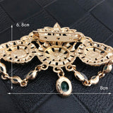 Luxury Crystal Water-Drop Shape Brooch for Bride