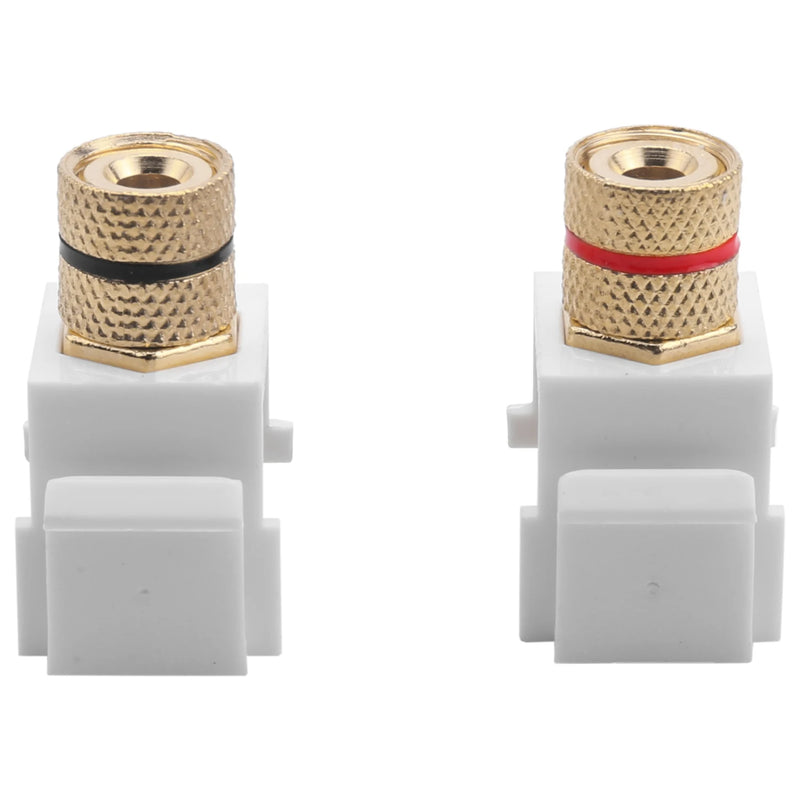 10Pcs White Snap-in Banana Speaker Posts