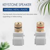 10Pcs White Snap-in Banana Speaker Posts