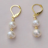 2 in 1 South Sea Pearl Earrings for Women Classic Fine Jewelry